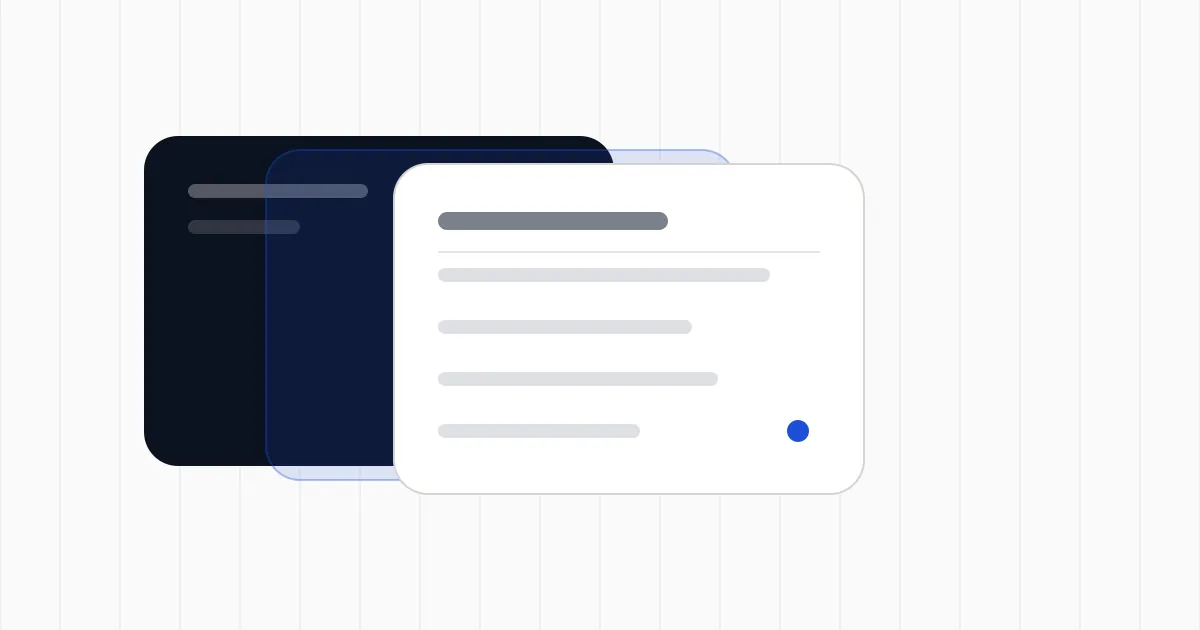 Composition géométrique abstraite illustrant les couches d'une application SaaS auditée